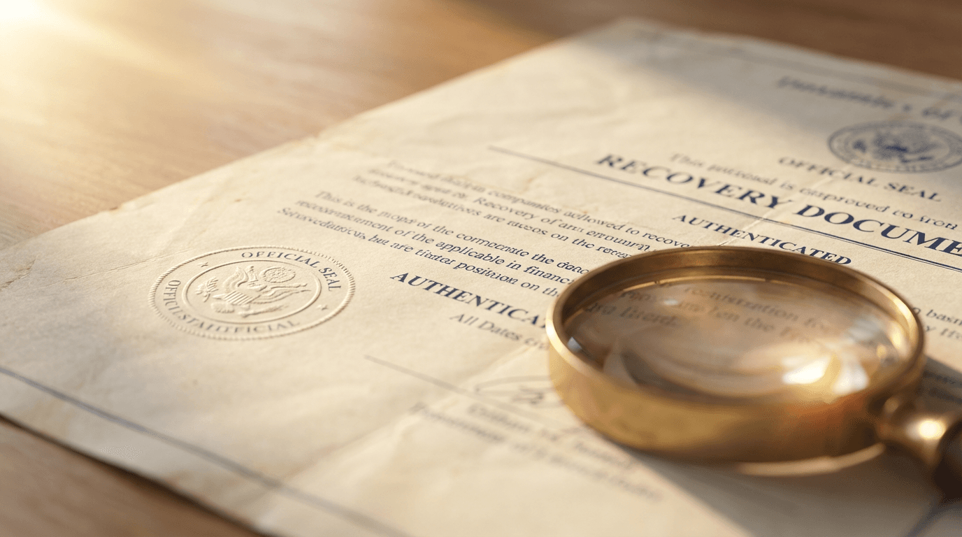 Transparent pricing document on a business desk